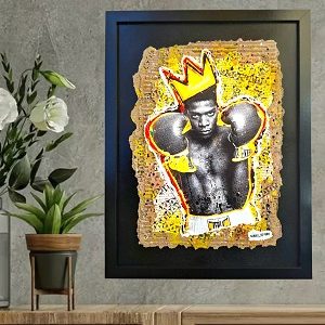 Tableau collage Basquiat