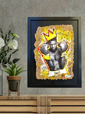 Tableau collage Basquiat