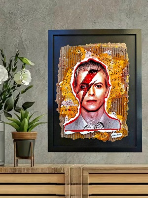 Tableau collage David Bowie