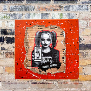 Tableau collage Harley Quinn selfie