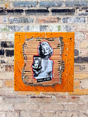 Tableau collage Marilyn Selfie