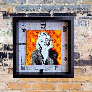 Tableau vitrine Marilyn Monroe