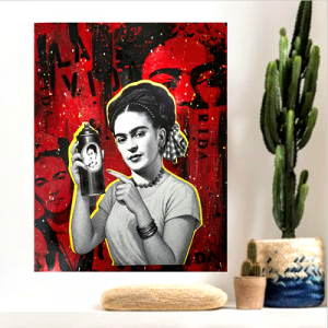 Toile collage FRIDA BOMBA